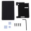Motherboard Shell Box Black Aluminium Alloy Fit for RaspberryPi 3 Model B 2b 3b+