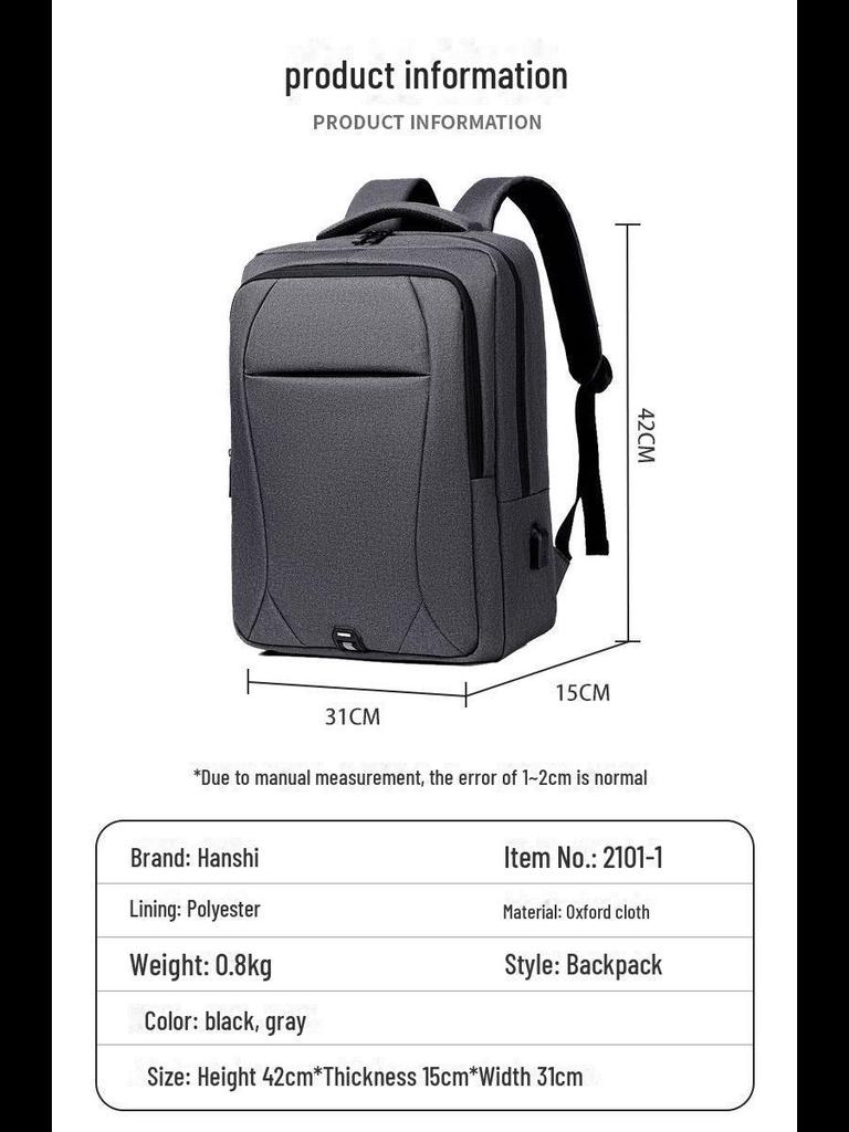 Высококачественный мужской деловой рюкзак для поездок на работу — большая вместимость, модный, многофункциональный для путешествий, школы и офиса.