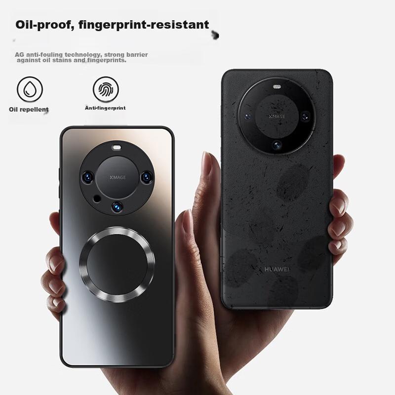 Phone Case for Huawei Mate60 Pro And Mate60 Pro+, Magnetic Charging Compatible, Ultra-Thin Frosted Full Protection Shockproof Case, Sapphire Blue