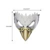 Adjustable Eagle Mask Half Face Animal Mask Lifelike Halloween Party Cosplay Costume Mask with Long Nose for Women Men