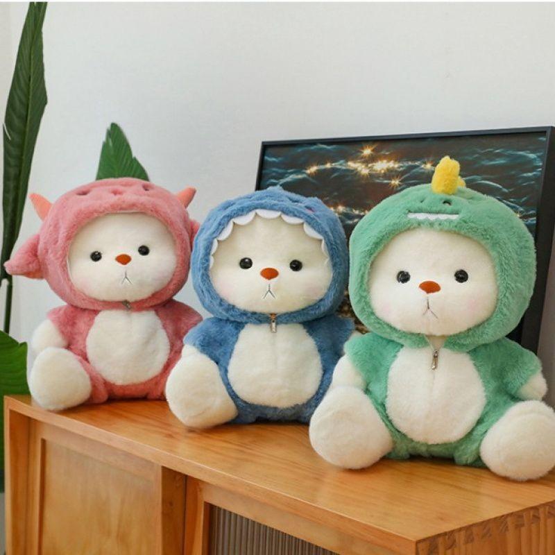 Adorable Lily Bear Plush Doll Strawberry Soft Toy For Girls Birthday Gift 35cm And 45cm Options