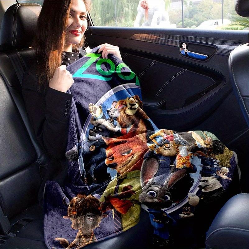 1 шт., Декор для дома в стиле Зверополиса: Уютные пледы, идеально подходящие для спальни, гостиной, путешествий, кемпинга, автомобиля