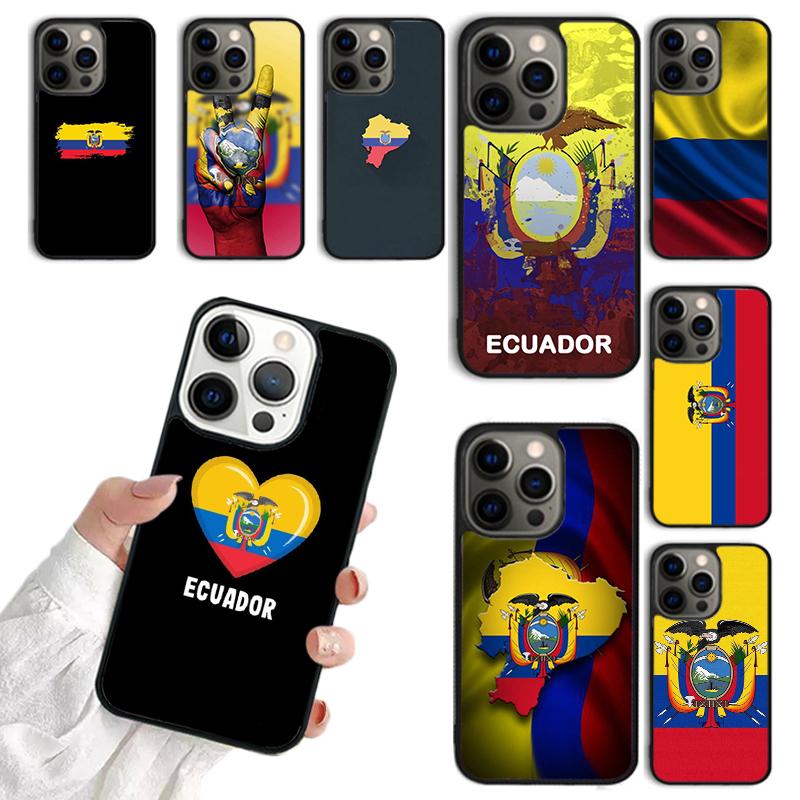 Ecuador Flag Phone Case For iPhone 17 Air 14 13 12 16Pro Max 15 11 Plus Max Cover Shell coque