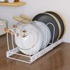 Функция Стойка для хранения крышек от кастрюль Регулируемая телескопическая стойка для кухонной утвари Стойка для кухонной утвари Стойка для кухонных кастрюль