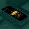 N94 Queen King Crown с ремешком Силиконовые чехлы для телефонов с прямым краем для Xiaomi Poco X5 F6 Redmi Note 13 Pro 12C Realme C55 Противоударный чехол Huawei