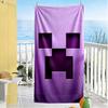 Minecraft Beach Towel High Absorbency & Quick-Dry Comfortable Lightweight Suitable for Swimming, Gym, Camping, Yoga Vacation