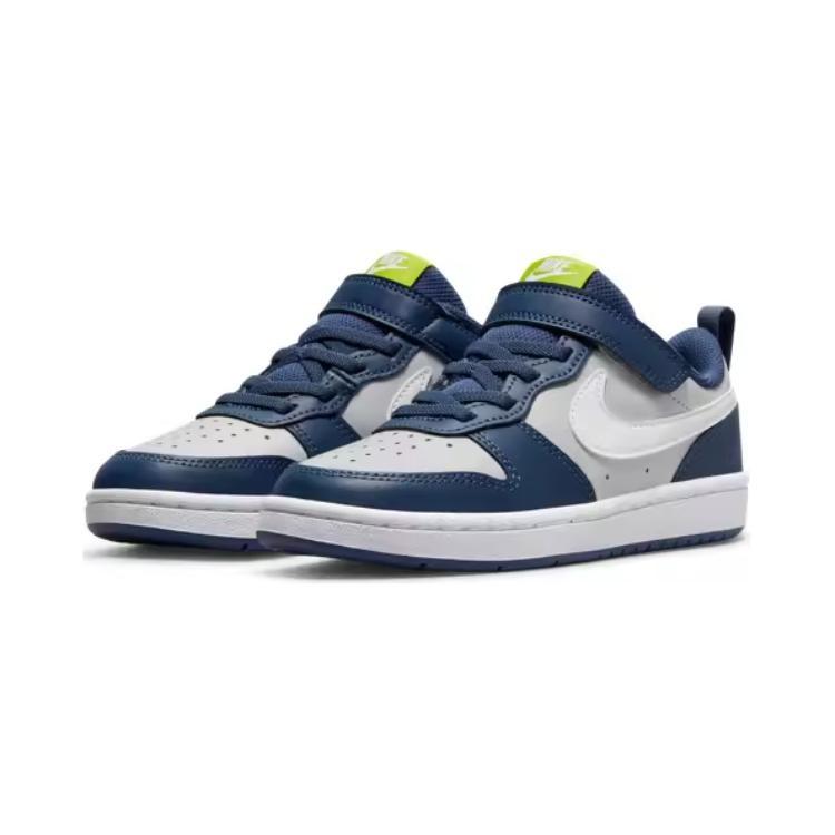 (PS) Nike Court Borough Low 2 'Серый Туман Мистический Синий' Детские BQ5451-016