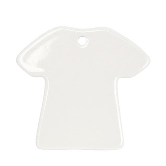 Сублимационное керамическое украшение Белое сублимационное заготовка-украшение Незаконченное рождественское подвесное