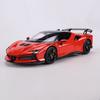 2026 Burago 1:18 Ferrari SF90XX Металлическая Модель Автомобиля Все Двери Открываются Реплика для Коллекционеров Модель Гоночного Автомобиля Высокая Симуляция Детская Игрушка Подарок
