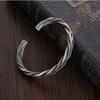  Vintage Retro Cloud Brocade Alloy Electroplated Bracelet Geometric Design for Men