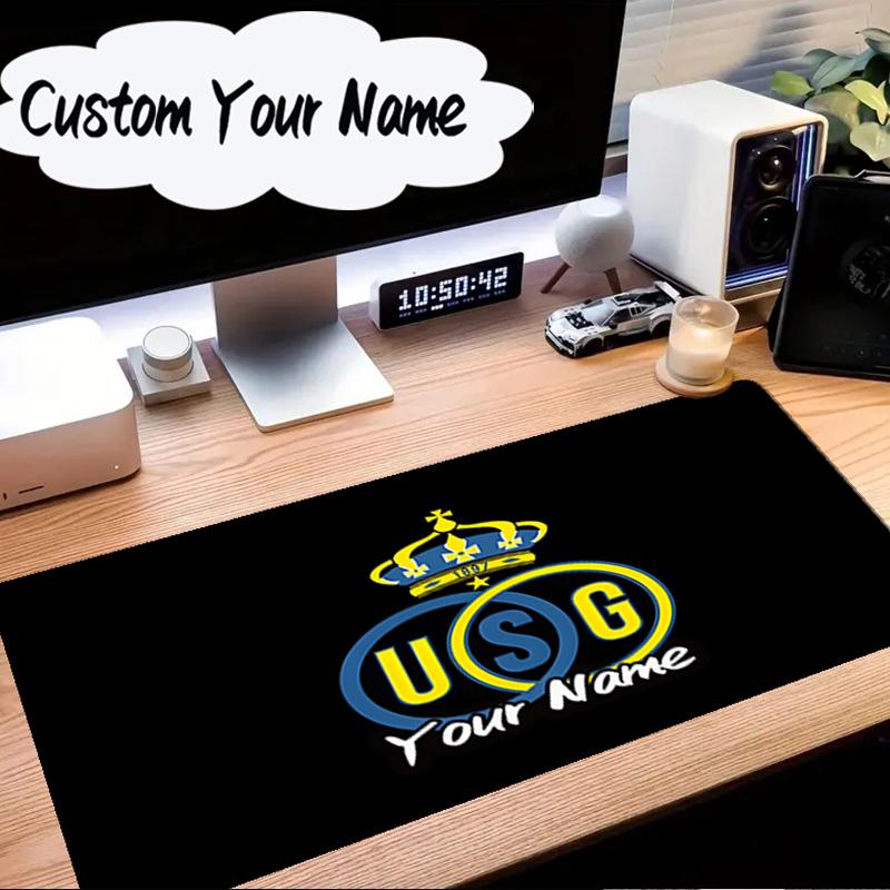 Custom Name Mouse pad Golden Crown Symbol Royale Mouse Pad Desk Mat, Non-Slip Rubber Backer Pad For Computer Notebook Gaming Mouse Pad Gift