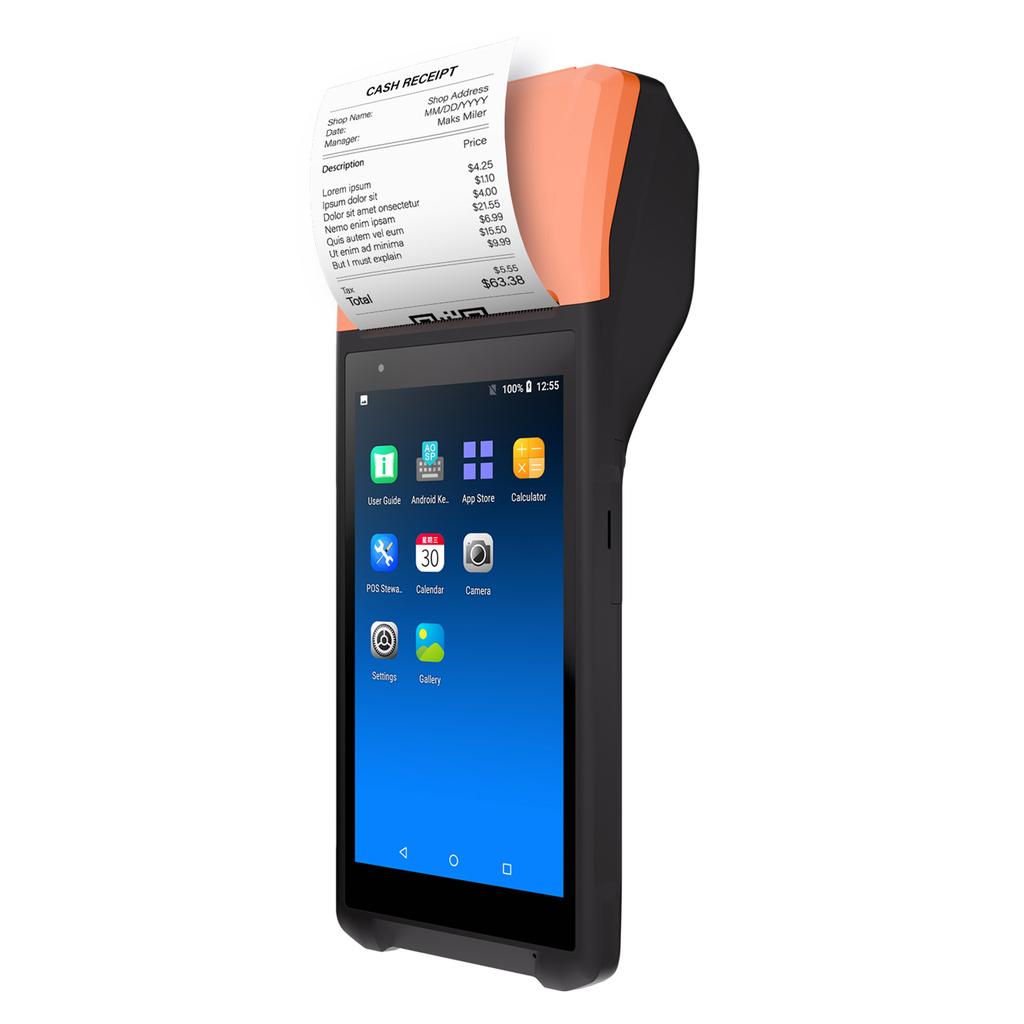 Android 11.0 Barcode Scanner 2D 1D Handheld POS Terminal 5.5 Inch Touchscreen PDA Scanner 2MP Camera for Warehouse