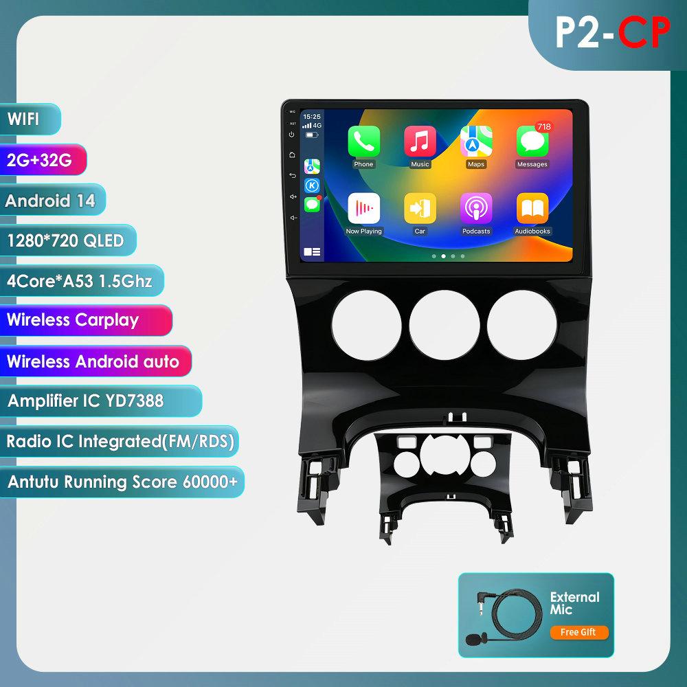 Hizpo 9 inch 2 Din Android Car Radio For Peugeot 3008 2009-2016 Android Auto 4G LTE Wireless Carplay DSP Multimedia Player 2