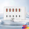 10 Ports USB Charger Fast Charging Power Strip USB Type-C Electrical Socket Adapter For Home Office Desktop Charging Station