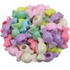 Mixed Color Creative Pendant DIY Jewelry Accessories Fashion Loose Beads Faceted Candy Cuboid Charms Flower Dolphin 30Pcs Beads