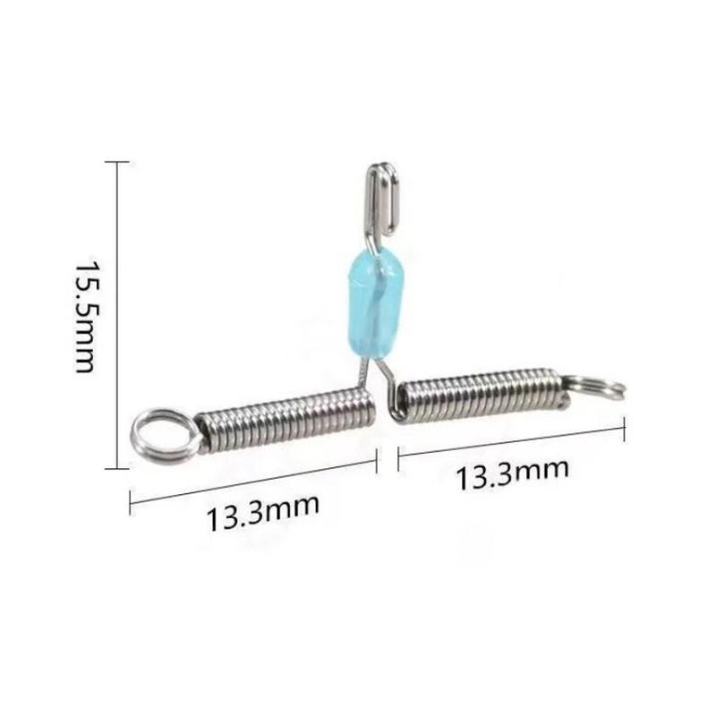Пружинная вилка Быстрый крючок Разделитель лески Крючок Противозакручивающий отцеп Пружинные рыболовные снасти Аксессуары для дикой рыбалки