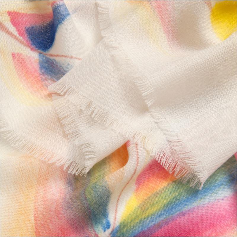 80 Twill Hand-painted Wool Scarves, Autumn and Winter Warm Shawls, Cashmere Scarves