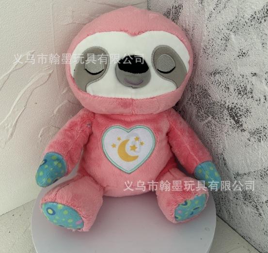 Breathing Glowing Talking Sloth Music Plush Toy, 4 Modes Soothing Companion for Sleep, New Stuffed Animal