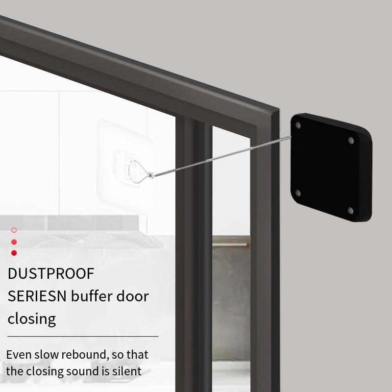 Автоматический дверной доводчик без перфорации Дверные доводчики с тросиком Регулируемый дверной упор Кронштейн типа Автоматический дверной доводчик