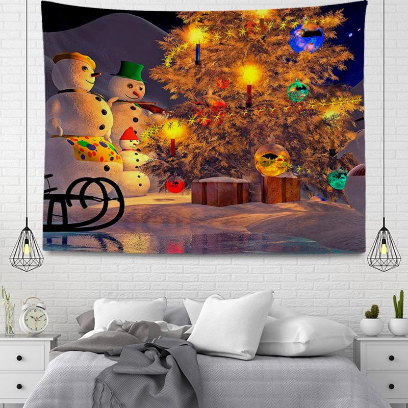 Серия подвесных тканевых гобеленов в рождественском стиле