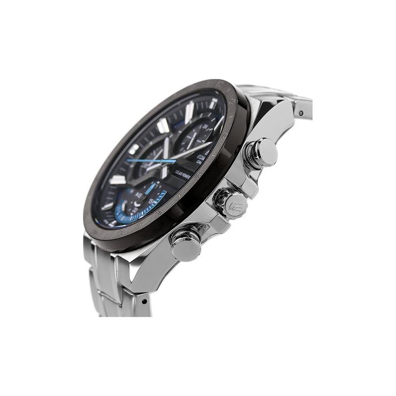 Casio EDIFICE Модные Деловые Универсальные Кинетические Дизайн Цепь Классические Три Циферблата Шесть Стрелок Водонепроницаемые Кварцевый Механизм Нержавеющая Сталь EQS-920DB-1B