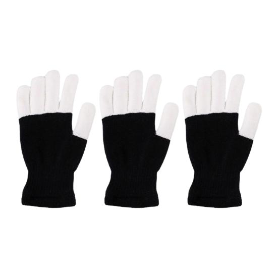 Светодиодные перчатки для рейва 7 цветов, светящиеся перчатки на пальцы для детей, подростков, взрослых, светящиеся перчатки для шоу, вечеринок, Хэллоуина