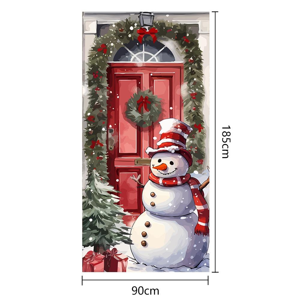 DIY Accessories Christmas Door Cover Multi Scene Window Sign Banners New Xmas Ornament  Christmas