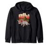 Трицератопс Динозавр Винтажный Заврус Zip Parka