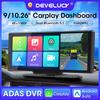 9/10.26" 4K видеорегистратор ADAS Wireless Carplay и Android Auto автомобильный видеорегистратор 5G WiFi GPS навигация видеорегистратор камера заднего вида приборная панель