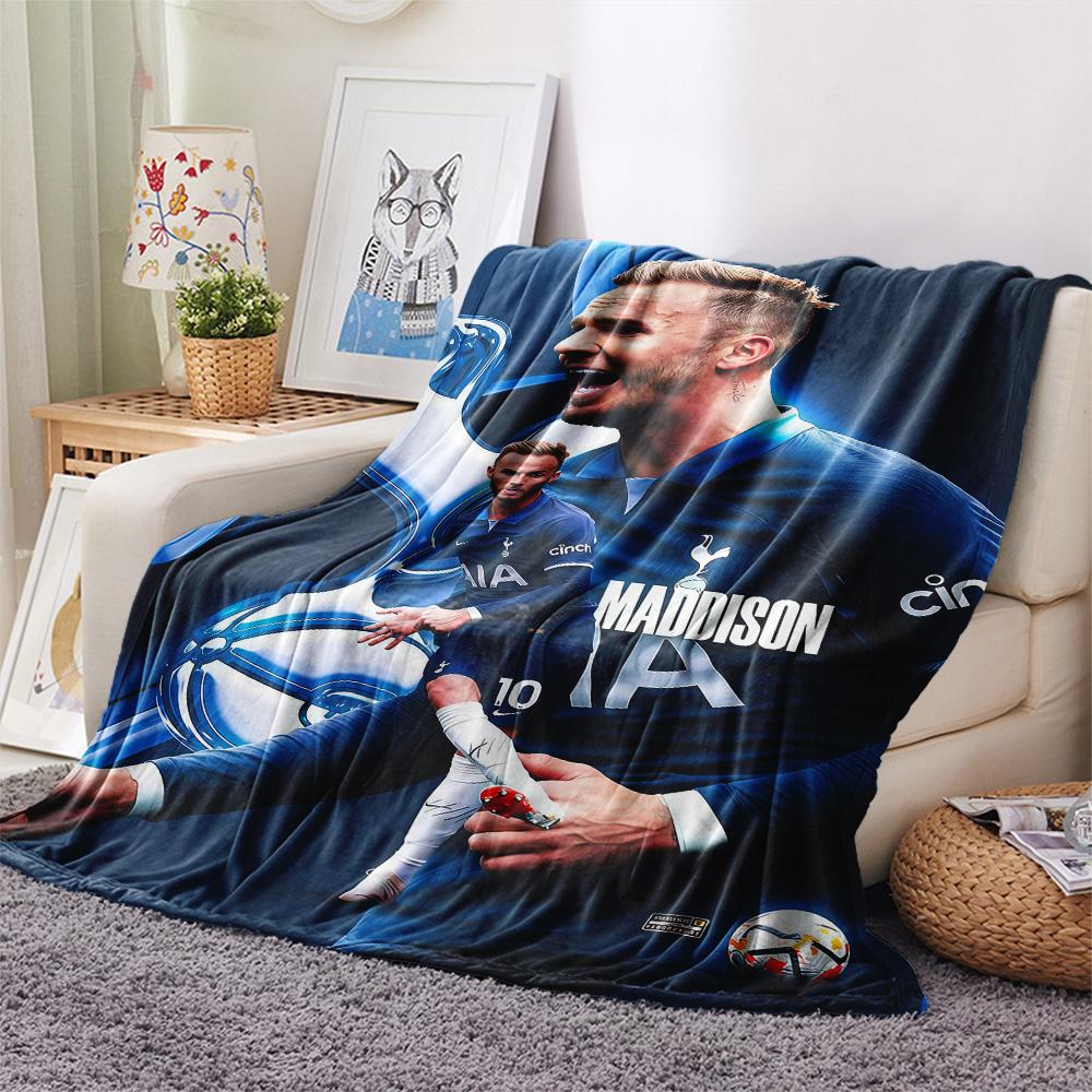 Tottenham team Print FlAannel Blanket, High quality Comfortable for All Seasons, Home Decor, Warmth and Comfort