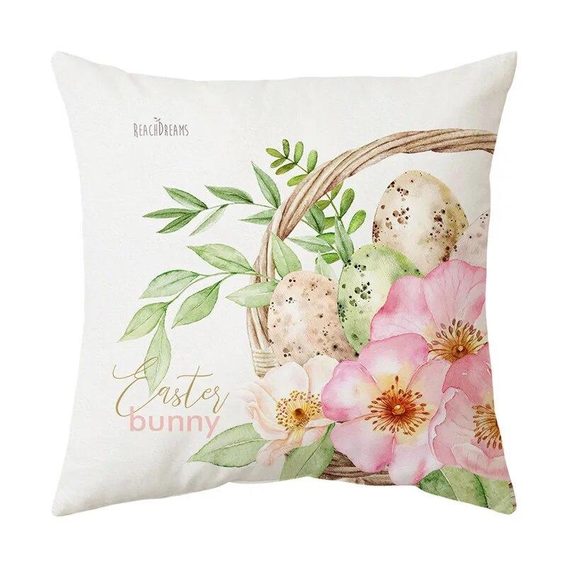 Украшение дома, пасхальная наволочка, наволочка с изображением кролика и яйца, наволочка для дивана в гостиной, наволочка с Пасхой, 40/45/50/60 см