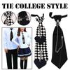 Rhinestone Tie Black Ribbon Tie Jewelry Men Shirts New Boys Collar Necktie Women Uniform Neck S F6S0