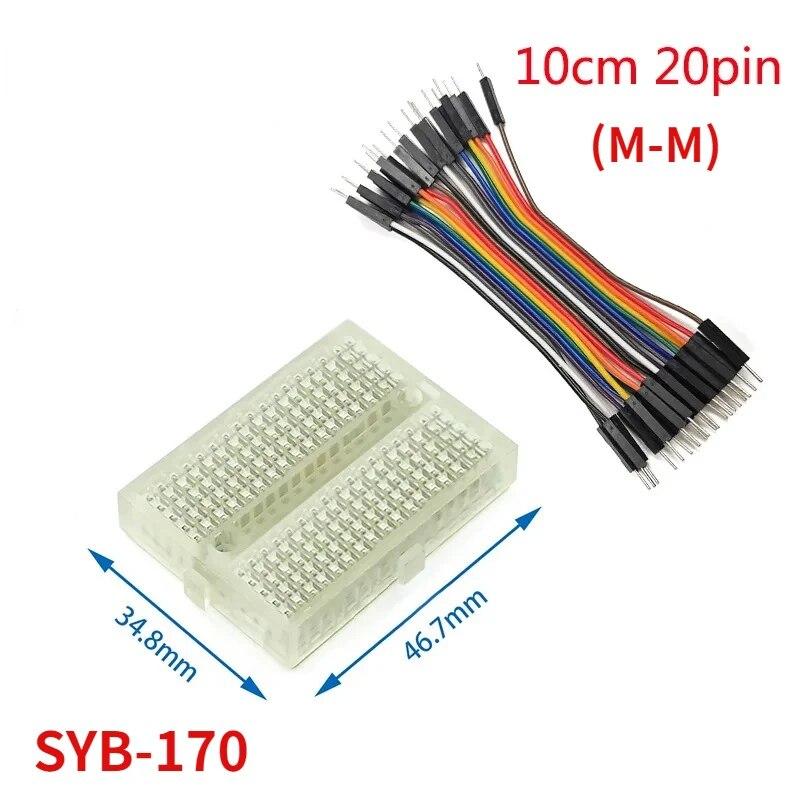 Набор перемычек для макетной платы Dupont Line Kit MB102 ZY-204, 400 соединительных точек, макетная плата для печатной платы без пайки, DIY мини-тестовые наборы для прототипов