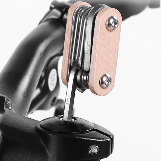 Инструмент для ремонта велосипеда Портативный складной 8-в-1 Велосипедный мультитул Сверхпрочный металлический Дорожный горный велосипед Шестигранный ключ Отвертка