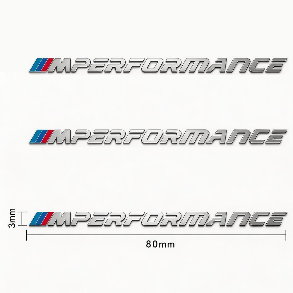 3Pcs M Performance Car 3D Metal Sticker Interior Decal Accessories For BMW G80 G06 G07 G42 G14 G15 G16 F82 F20 F21 F83 M2 M3 M4 pd2