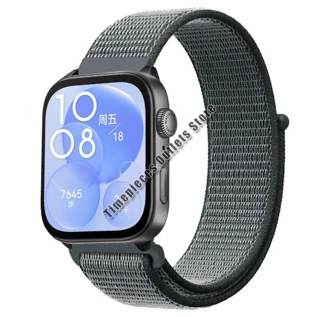 Нейлоновый ремешок-петля для Huawei Watch Fit 3 Sport, дышащий сменный браслет, браслет для Huawei Watch Fit 3, аксессуары для ремня