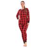 Keanu Womens/Ladies Buffalo Check Thermal Long Pyjama Set