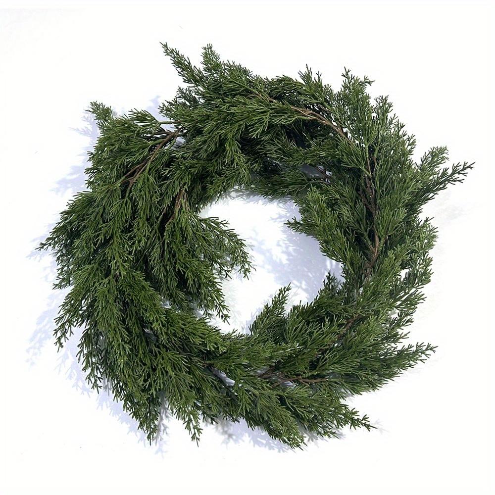 1Pcs Christmas Cedar Pine Garlandsartificial Cedar Garlandmantlewallindooroutdoor Christmas Decorations