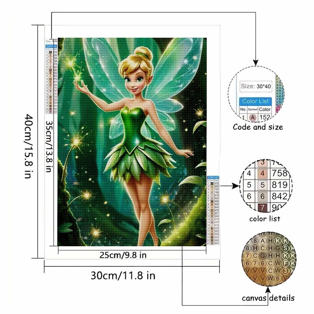 Алмазная вышивка своими руками Фея цветов Набор для вышивания крестом Мозаичное искусство Алмазная живопись Полная выкладка Алмаз Домашнее украшение
