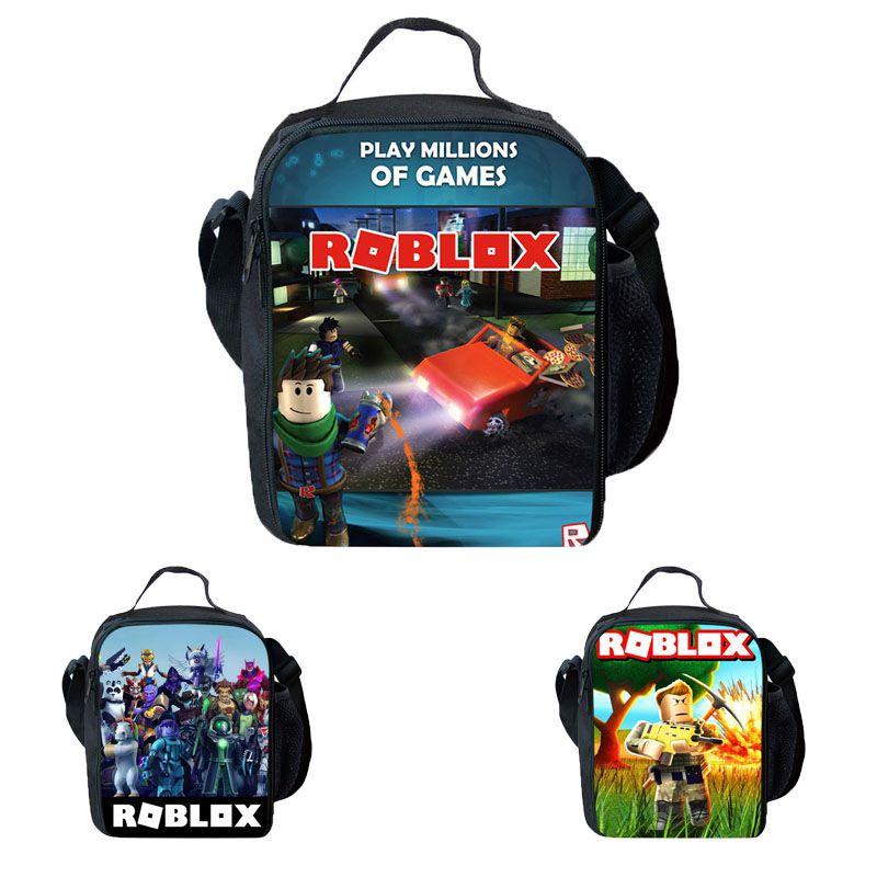 Versatile Roblox Insulated Picnic Lunch Bag For School And Work With Smooth Zippers