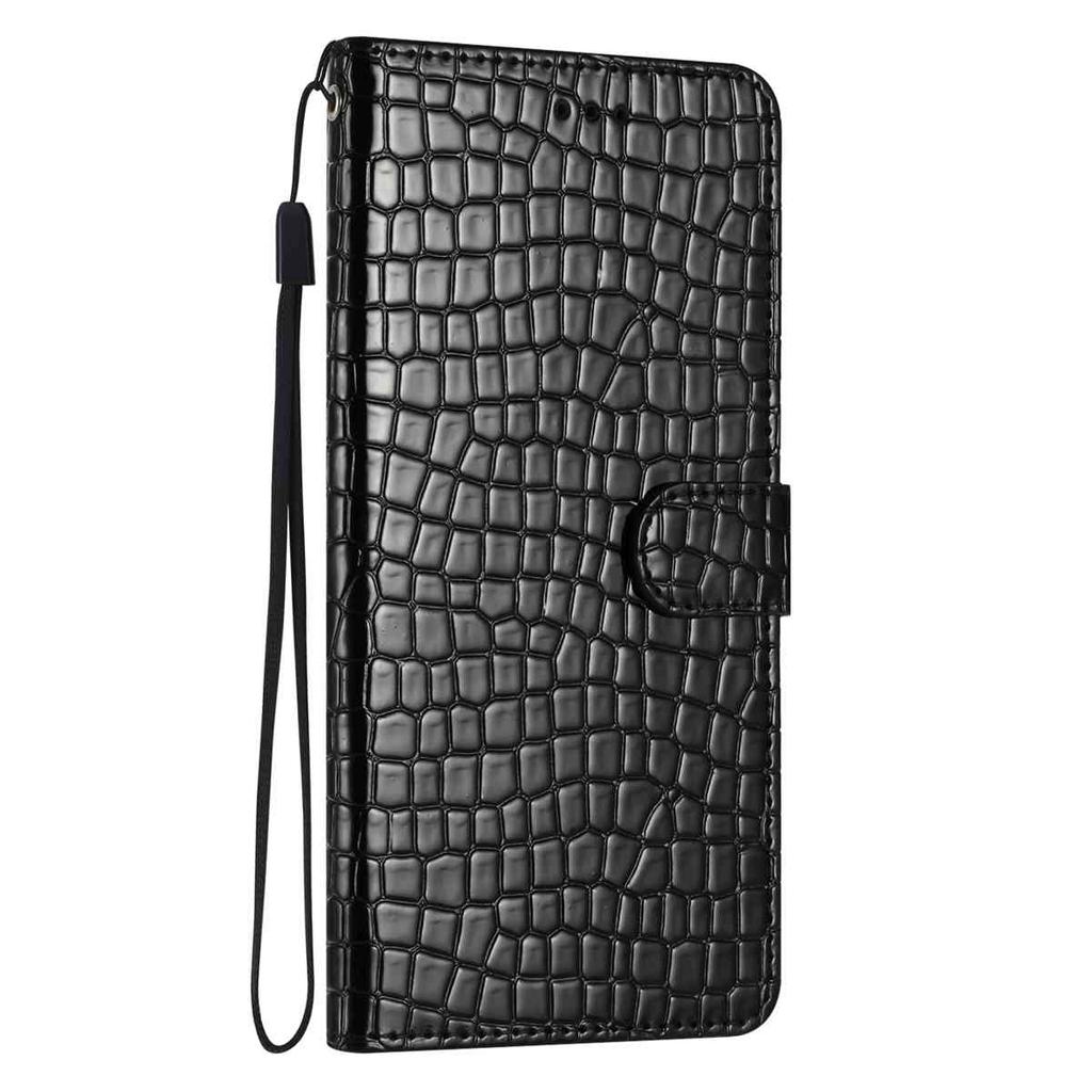 Crocodile Fashion Phone Case for Tecno Series.Infinix Smart 8/itel A70/Camon 20 Pro/Spark 20...,Faux Leather Wallet with Card Slots & Shockproof