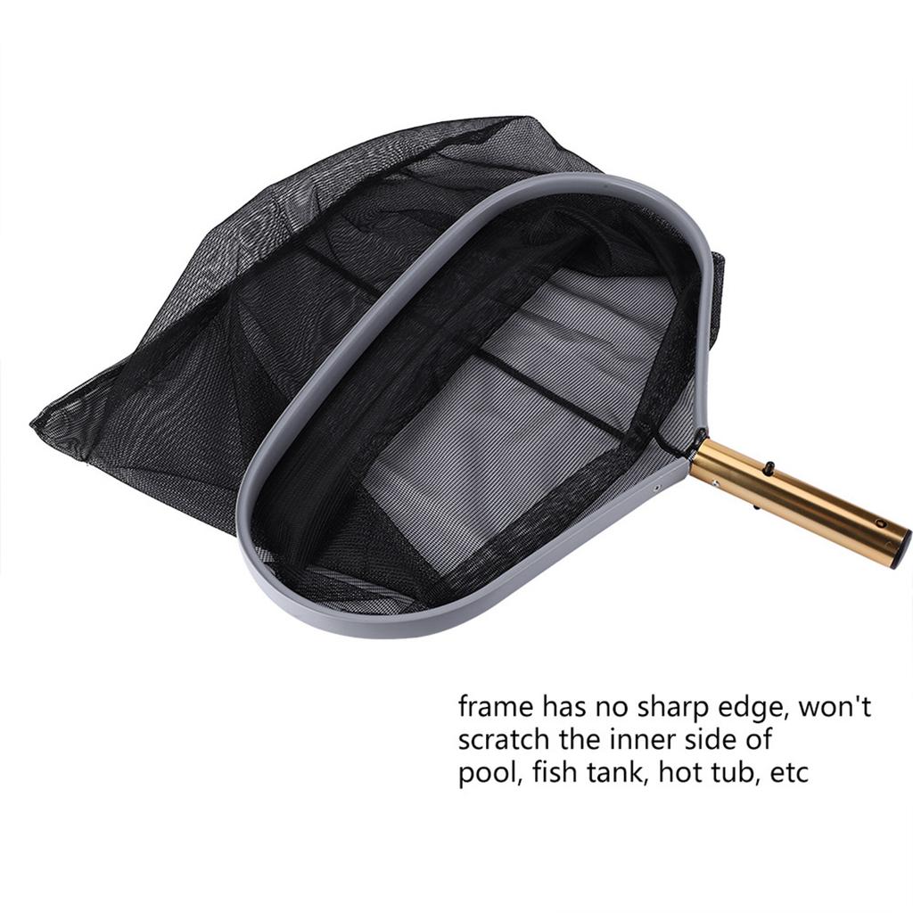 Heavy Duty Swimming Pool Leaf Rake Fine Mesh Frame Net Fish Pond Skimmer Cleaner