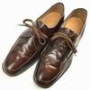 Rare England-Made 70s80s Vintage K Shoes of England U-Tip Business Shoes Brown Size 8.5 (Approx. 27.027.5cm)(USED)