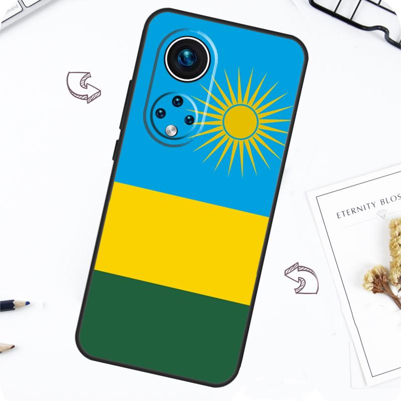 Чехол с гербом и флагом Руанды для Honor Magic 7 Pro 5 6 Lite Honor 200 Pro 50 70 90 X8b X9a X8a X8 X9 X9c X9b