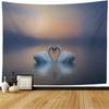 Swan Couple Tapestry Office Living Room Decoration Home Wall Tapestry
