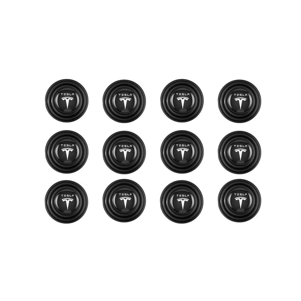 Car Sticker Tesla 4/8/10/20PCS Car Door Bumper Buffer Stickers Trunk Anti-Noise Buffer Adhesive Decals For Tesla Model 3 Model Y