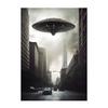 UFO Glow Strangely In the Dark Series TV Movie Poster Alien Spacecraft Captures People Research Pictures Wall Canvas Art Decor