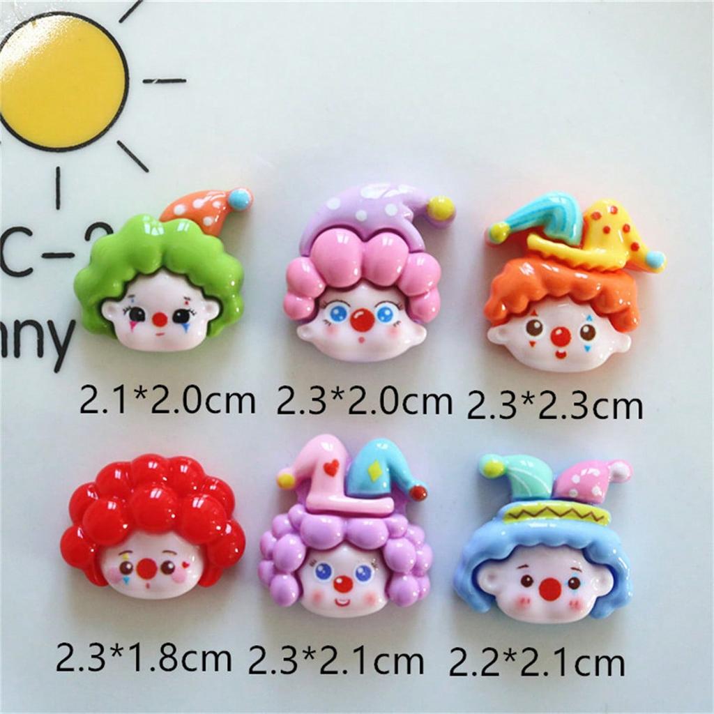 6 шт. магниты на холодильник с изображением циркового клоуна, офисные заметки, кухонный декор для дома, магнитные наклейки