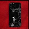 Готический чехол с кибер-крестом для iPhone 16, 15, 14, 13, 12, 11, Pro, X, XS, Max, XR, Plus, Mini, мягкий черный.