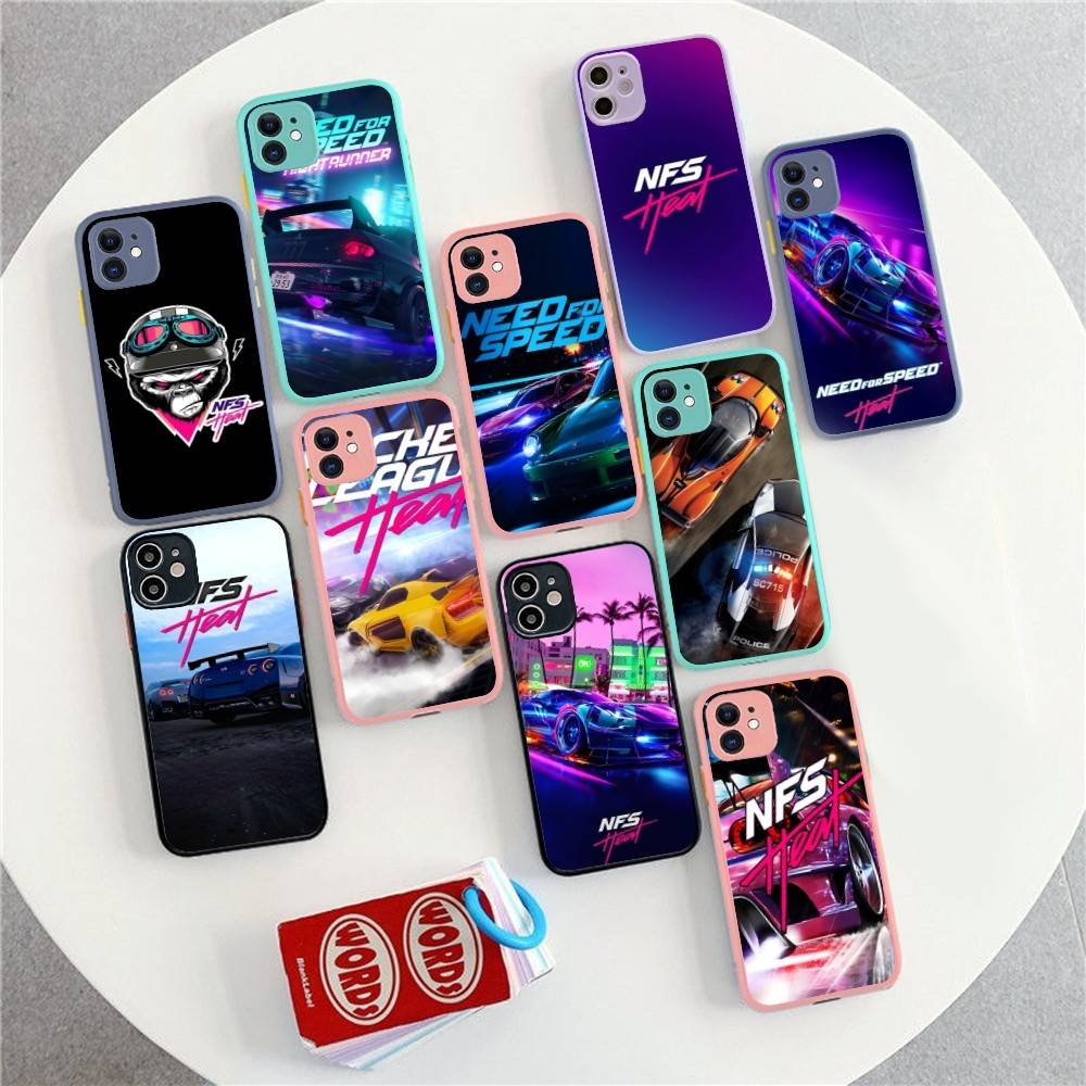 Need For Speed Heat Phone Case For IPhone 14 X XR XS 7 8 Plus 11 12 13 Pro MAX 13mini Matte Shockproof Case